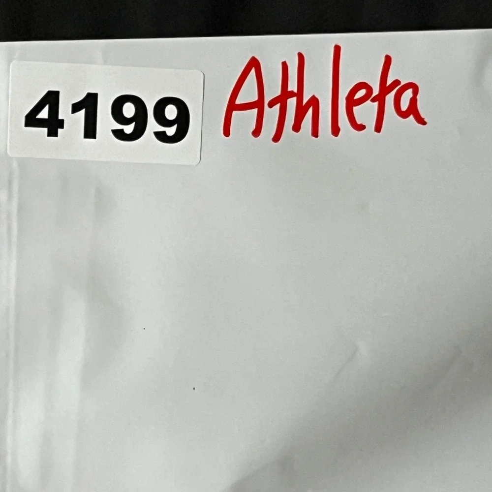Athleta‎ Jogger Pants Women 8 31x31 Black Zipper Pocket Drawstring Tapered Leg